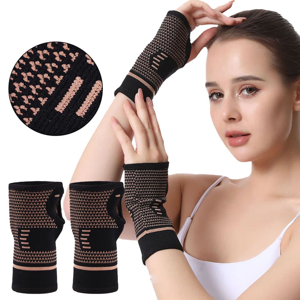 1 Peça Esporte Cobre Respirável Anti-odor Compressão Elástica Entorse Protetor De Pulso De Vôlei