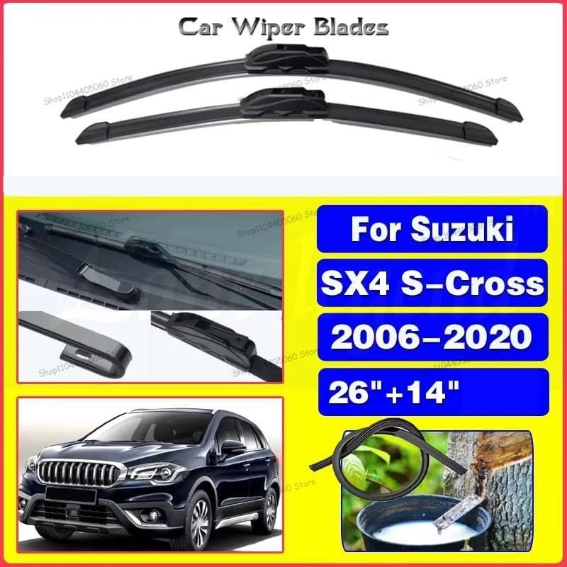 Para SUZUKI SX4 S-Cross 2006-2020 Lâminas De Limpador Dianteiro Do Carro Borracha Macia Limpadores Pára-Brisas Automátic
