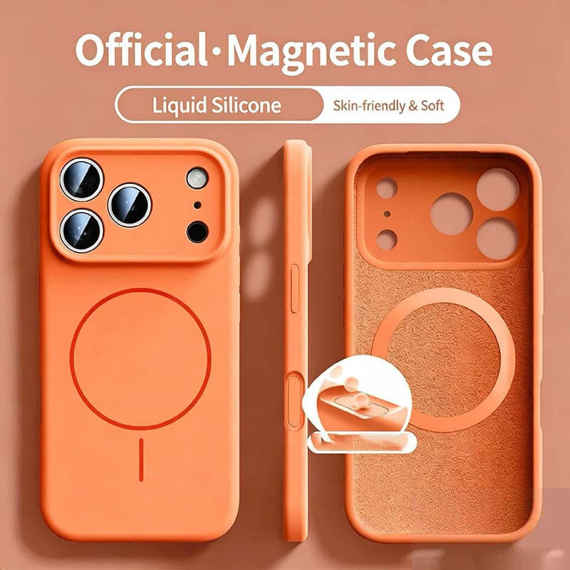 Alta Qualidade 2 Em 1 Doce Geléia Cor Fosca Capa Magnética De Silicone Macio iPhone 17 16 15 14 13 Pro Max
