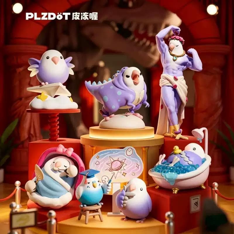[PLZDOT Genuine] Little Bird Taro Ball Fragrância de Flor e Canto de Pássaro 4ª Geração Caixa Surpresa Figura de Pássaro
