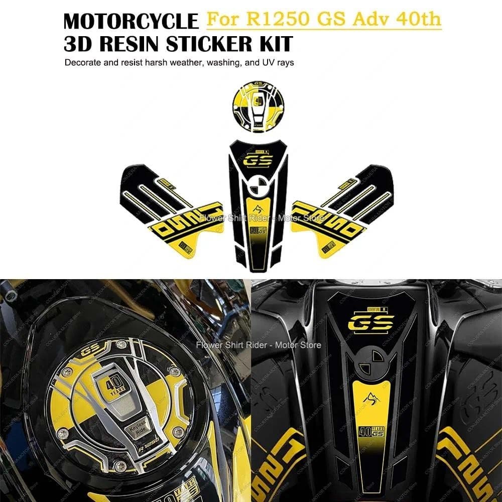Adesivo De Resina Epóxi 3D , À Prova D'água , Resistente A Arranhões , Kit De Adesivos Para Tanque De Motocicleta BMW R