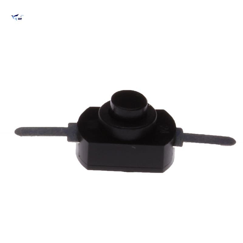 10X 1A 30V 250V Preto Botão Interruptor De Travamento Mini Lanterna