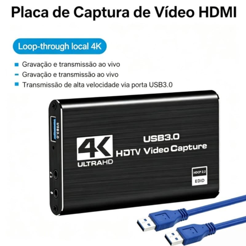 Placa de captura hdmi Produção de arte conceitual para jogos Compatível com diversos jogos plataforma