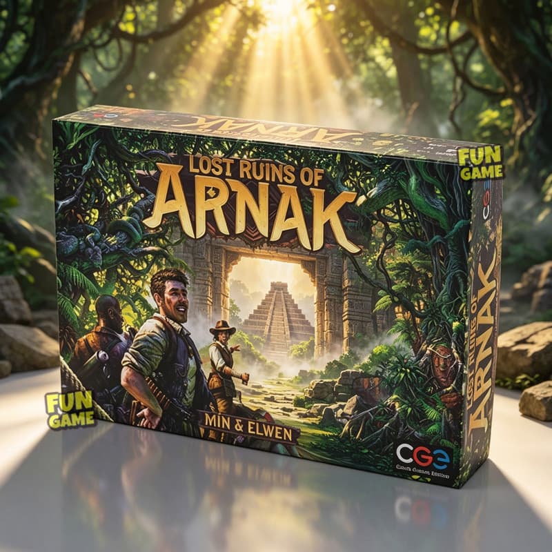 Jogo De Tabuleiro Lost Ruínas of Arnak , Estratégia De Aventura Para 1 A 4 Jogadores , Colocação De Trabalhadores E Cons