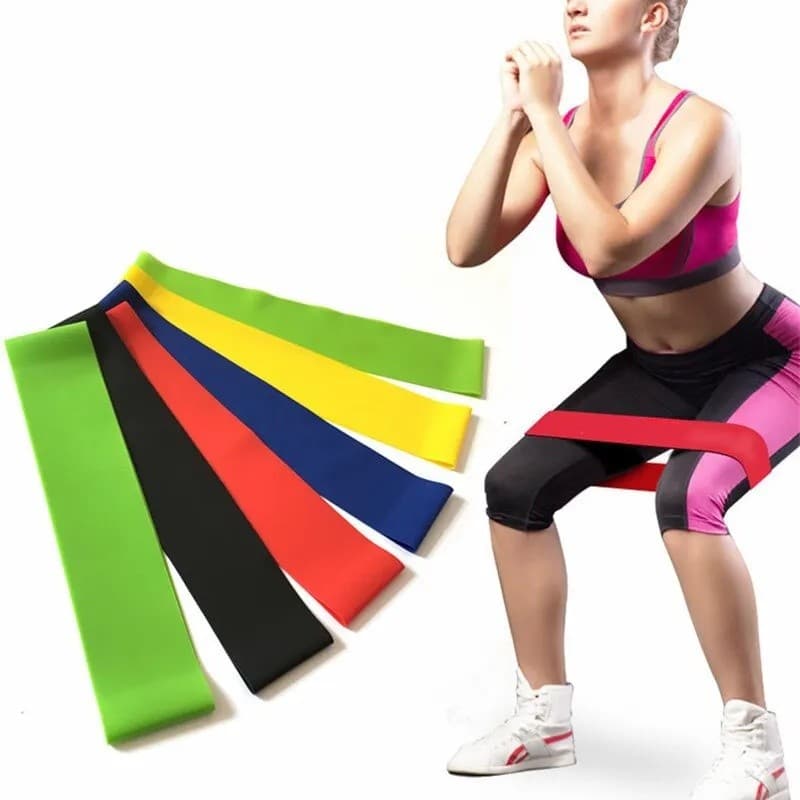 Faixa de tensão de ioga (conjunto de 5 peças) -Faixa elástica de Fitness, faixa de resistência, faixa de suporte de agac