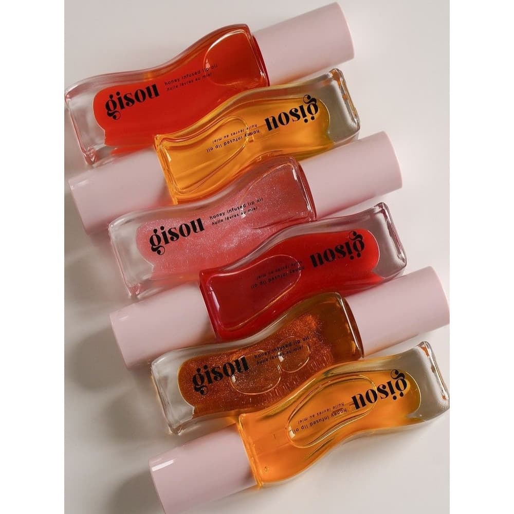 American Gisou Novo Produto Plumping Lip Oil Lip Gloss 8ml mel Toffee Morango Coco mel Melancia Manga