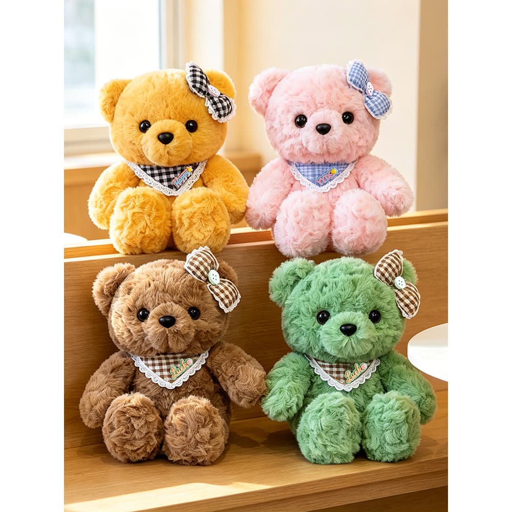 Urso de pelúcia boneca abraço urso de pelúcia boneca calmante dormir pano boneca presente de aniversário para namorada