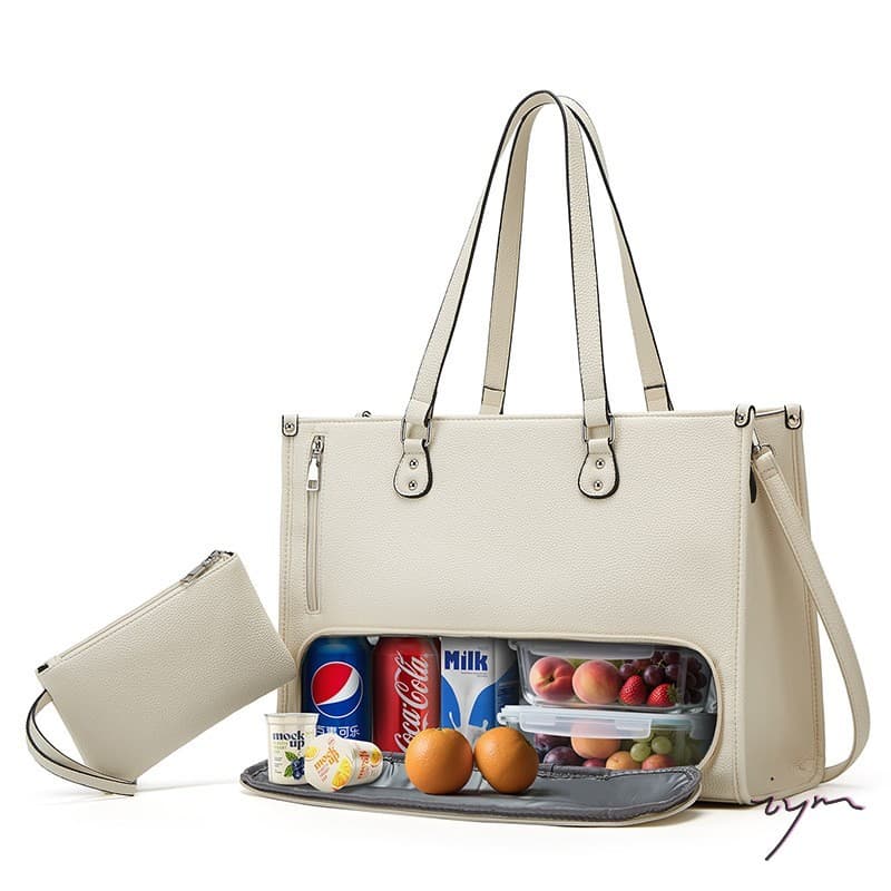 Bolsa Tote Moderna De Grande Capacidade – Maleta De Ombro Multifuncional Feminina Para Computador