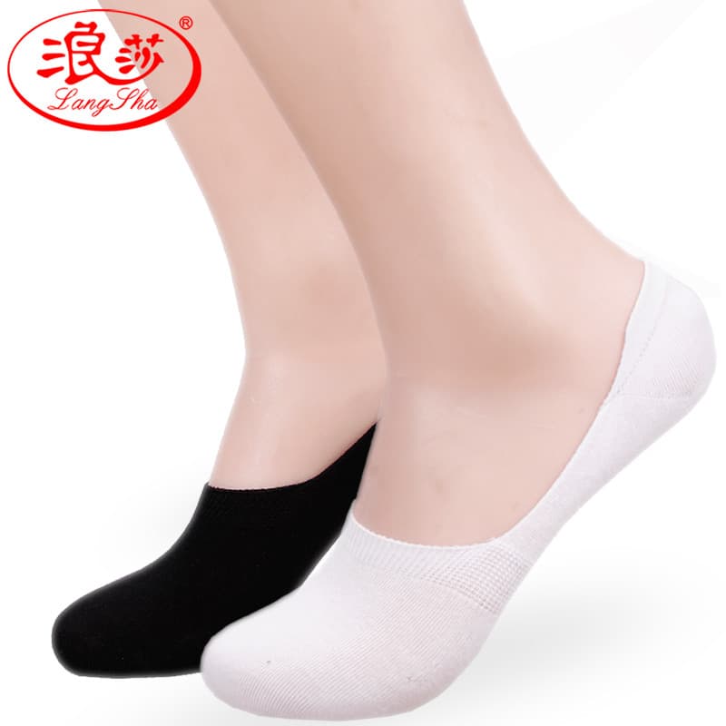 6 pares Langsha meias masculinas Ped meias verão fino invisível curto algodão meias de chão meias masculinas meias espor