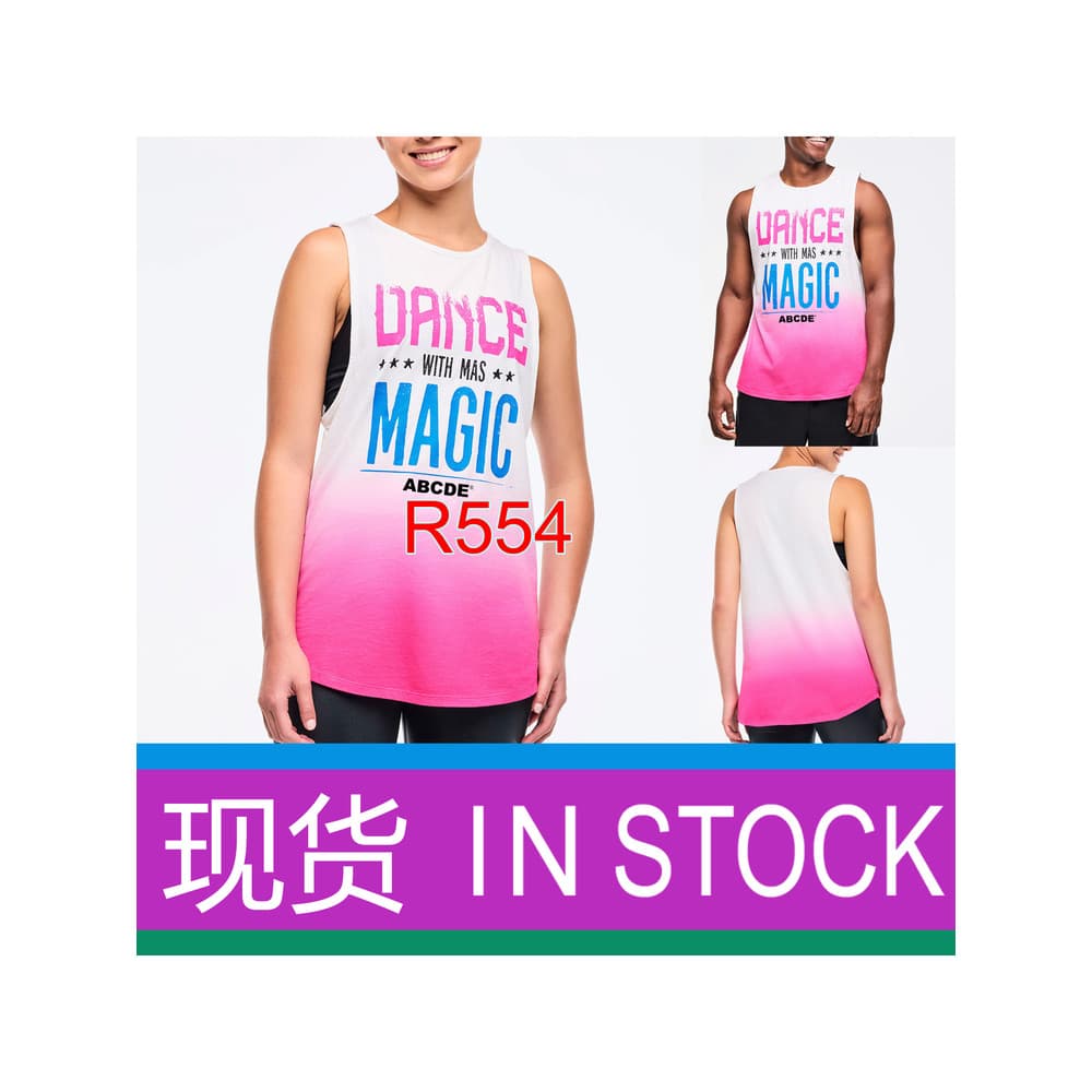 ZW Zunba Top Dance Fitness Wear Homens Mulheres Soltas Sem Mangas Camiseta Colete 2025 Agosto Novo Estilo Pronto Estoque