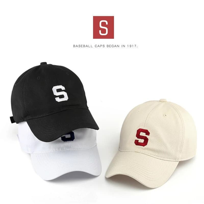 Para Mulheres Homens Verão Casual Viseira Chapéus Snapback Letras S Bordado Esportes Ao Ar Livre Chapéu Unisex