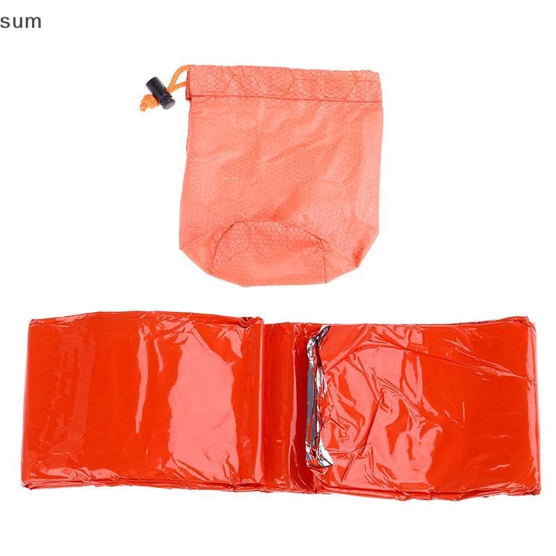 [sum] 1 Unidade Bolsa De Armazenamento Saco De Dormir De Primeiros Socorros De Emergência Tenda De Filme PE BR