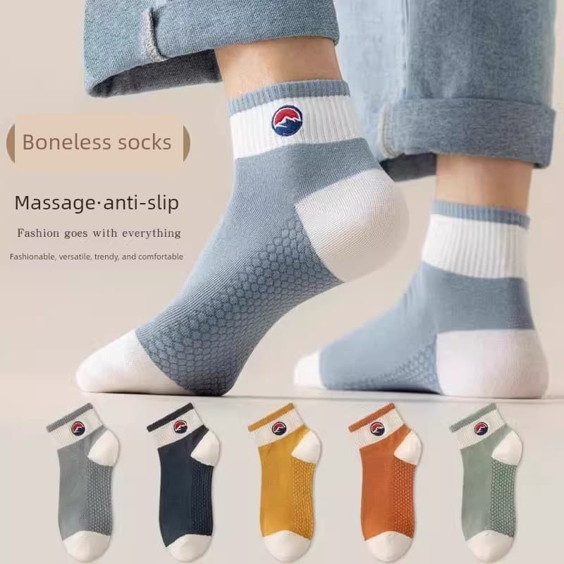 meia masculina cano curto meia ante derrapante meia antiderrapante Meias masculinas de verão meias finas desodorante res