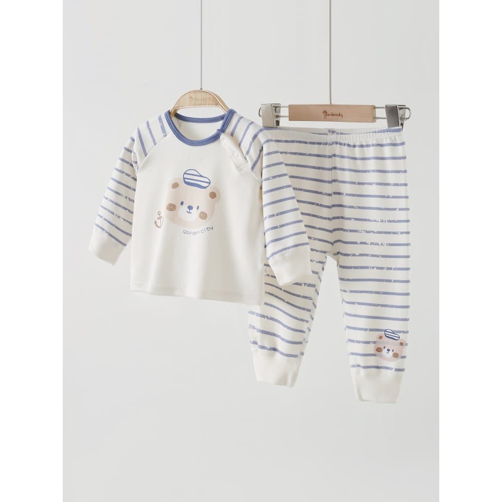 Roupas para casa de bebê outono inverno roupa interior de fundo térmico Modal algodão confortável velo roupas de outono