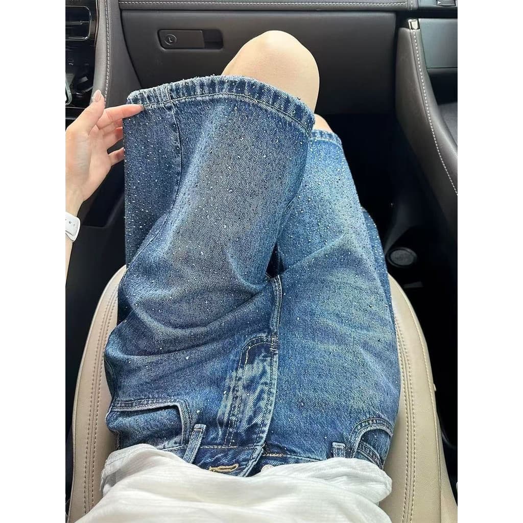[Venda quente] Jeans de cinco pontos mais vendidos femininos de alta solta Shorts Jeans de cinco pontos femininos calças