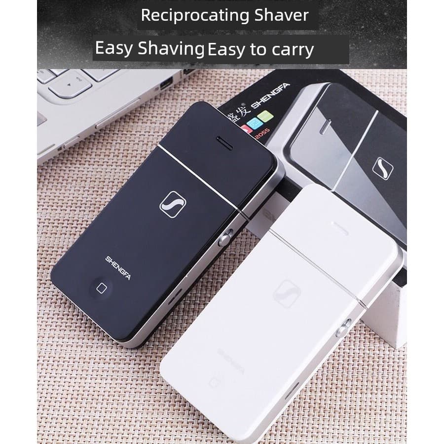 barbeador eletrico masculino Genuíno Shengfa Men Apple 4 5 Barbeador Elétrico Recarregável Barbeador Elétrico com Aparad