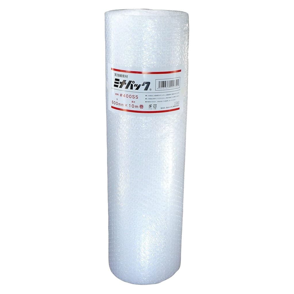 Plastico Bolha Minapack Rolo 600mm x 10m Largo Sem Tubete Fabricado no Japao