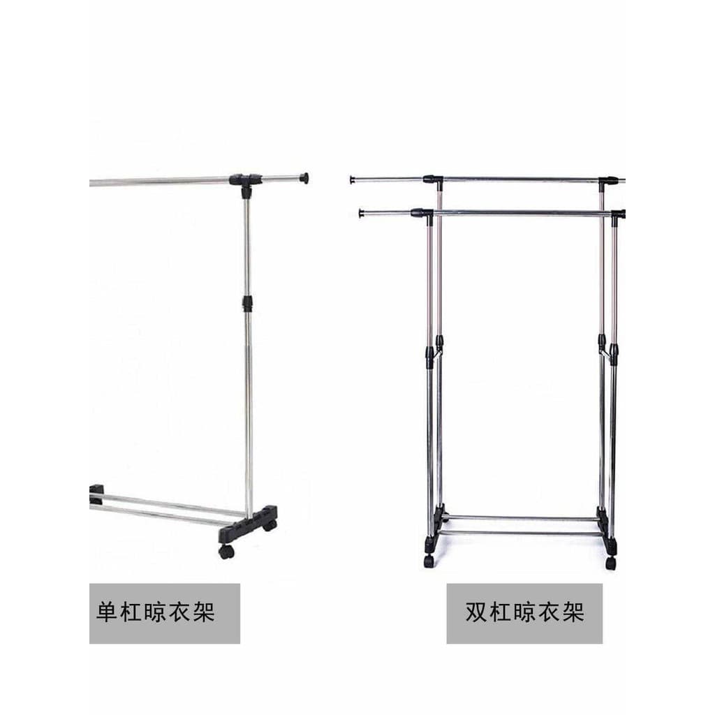 Simples interior doméstico Mini com polia piso único-haste Rack de secagem pequeno retrátil móvel roupas haste levantame
