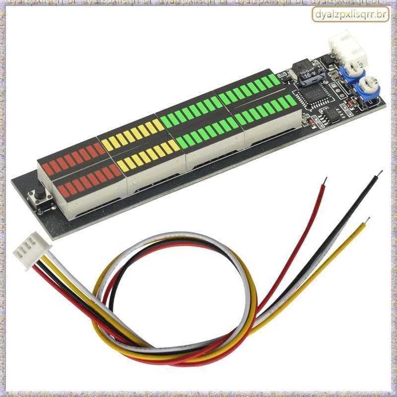 [Mfsp] Carro LED Amplificador De Luz Estéreo Espectro De Música Indicador De Nível De Áudio Para