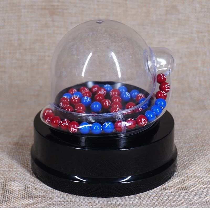 Seletor de número de bola de duas cores, máquina de loteria de simulação de loteria grande, Fucai, seis em um, compra de