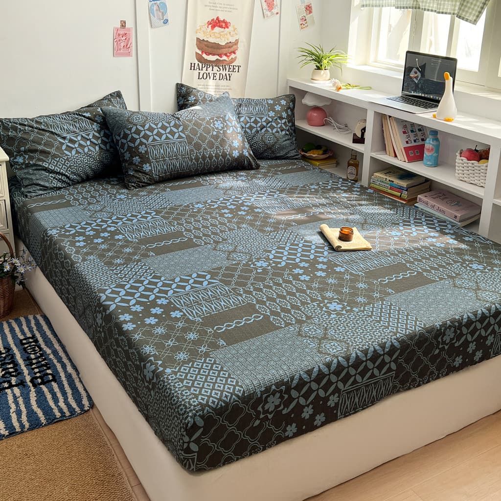 Lençol de cama de peça única classe a materna infantil grau 1m 5 capa de cama com tudo incluído não algodão puro algodão
