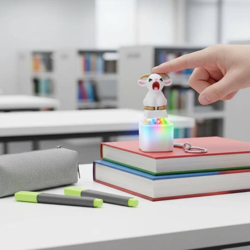 qo Squeaking Cabra Cliable Teclado Anti-Stress Brinquedo Recarregável Portátil Fidget Toy Para Adultos Regulação Diária