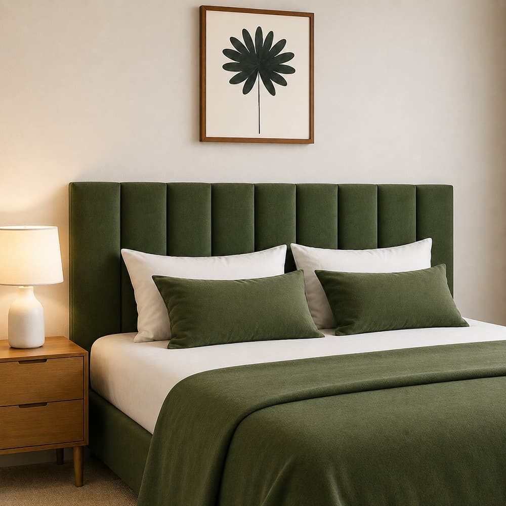 Cabeceira Estofada Modular Kit 7 Peças Cama Box Casal - Envio Imediato
