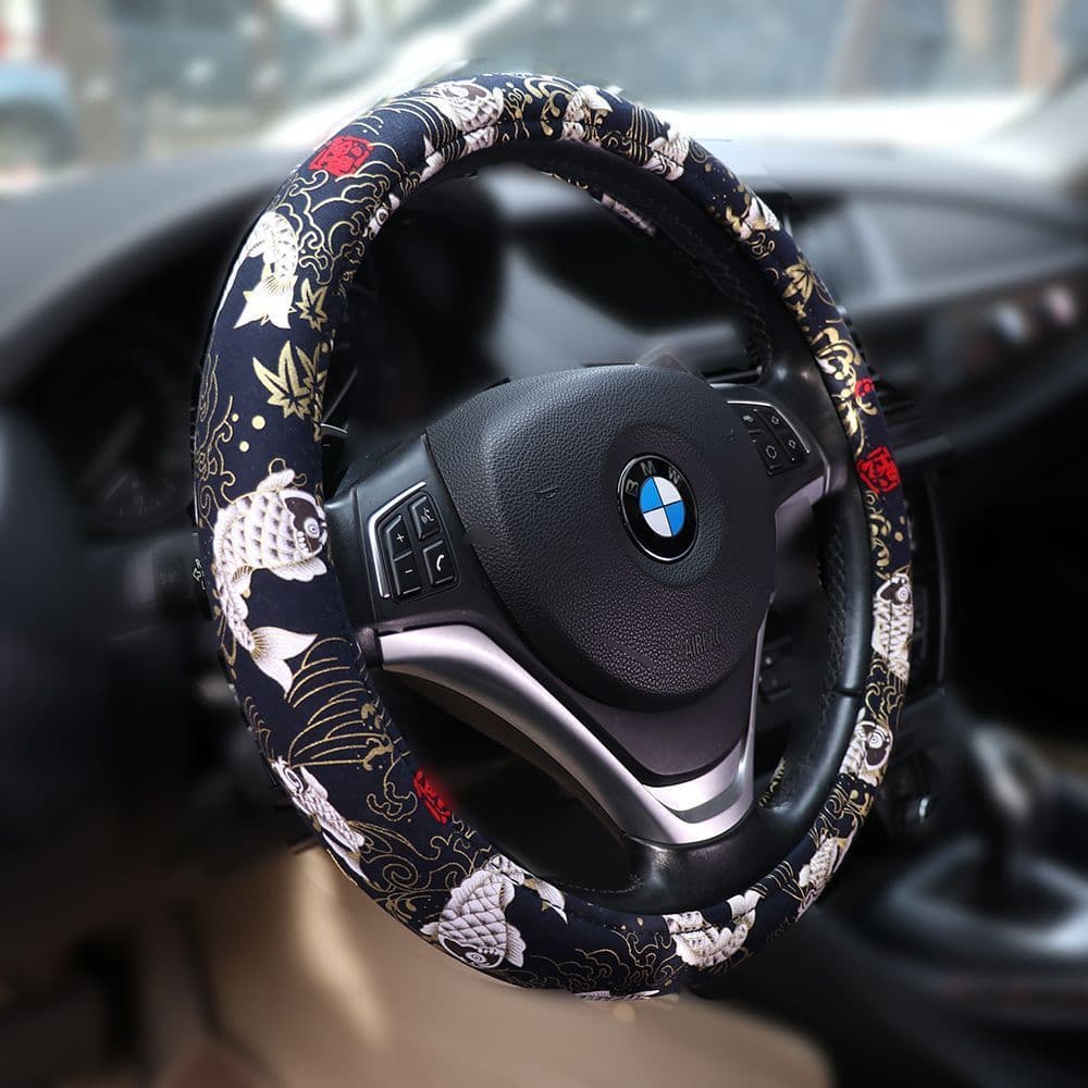 Novo simples masculino feminino Universal capa de volante Anti-deslizamento resistente ao desgaste decoração do volante