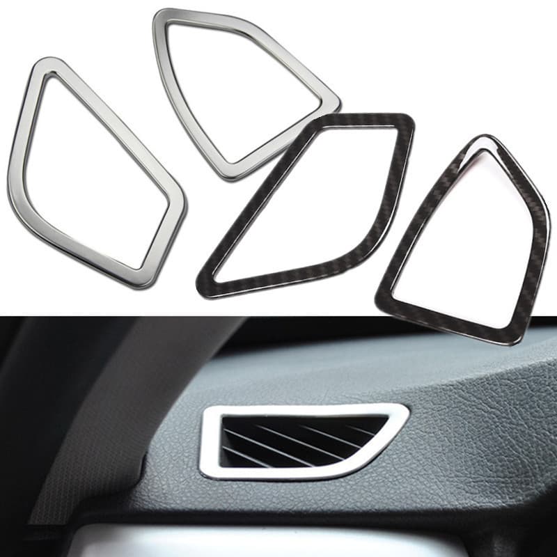 Painel De Instrumentos Do Carro Saída Ventilação Ar Quadro Guarnição Adesivo Apto Para BMW Série 3 F30 2013-2019 2 Pçs/S