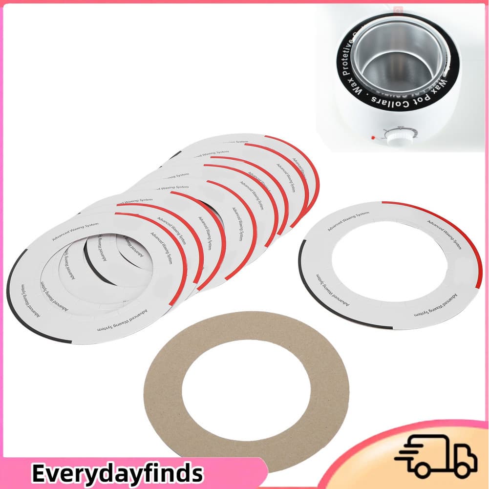 Everydayfinds-br Everydayfinds-br 10 peças aquecedor de cera universal, máquina de depilação, anel de papel de limpeza,