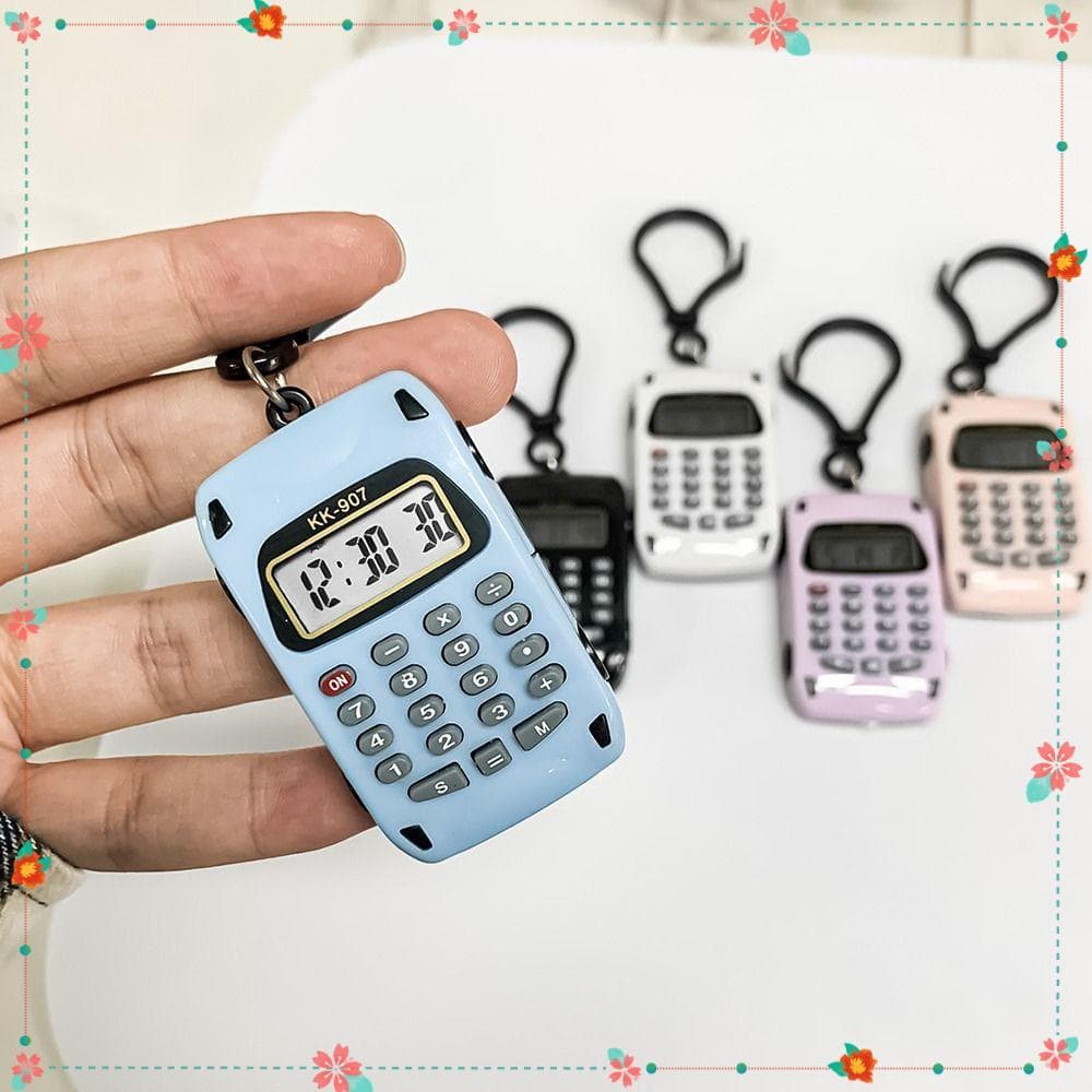 Calculadora Eletrônica , Calculadoras De Bolso Multifuncionais Com Display De 8 Dígitos , Chaveiro Criativo Leve