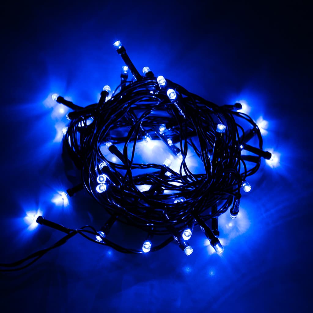 Cordão LED 50 Lampadas Azul Premium Qualidade Original Profissional Top Durável Resistente Prático Moderno Elegante