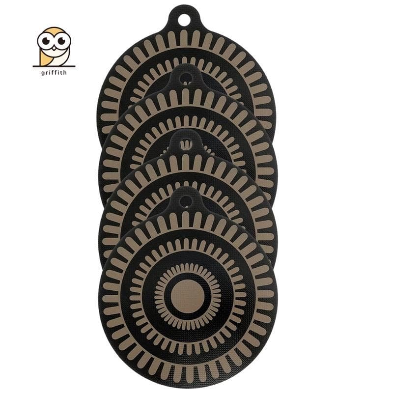 Almofada De Isolamento Para Fogão De Indução , 4 Unidades , Protetor De , Porta-Panelas , Antiderrapante , Silicone , Té