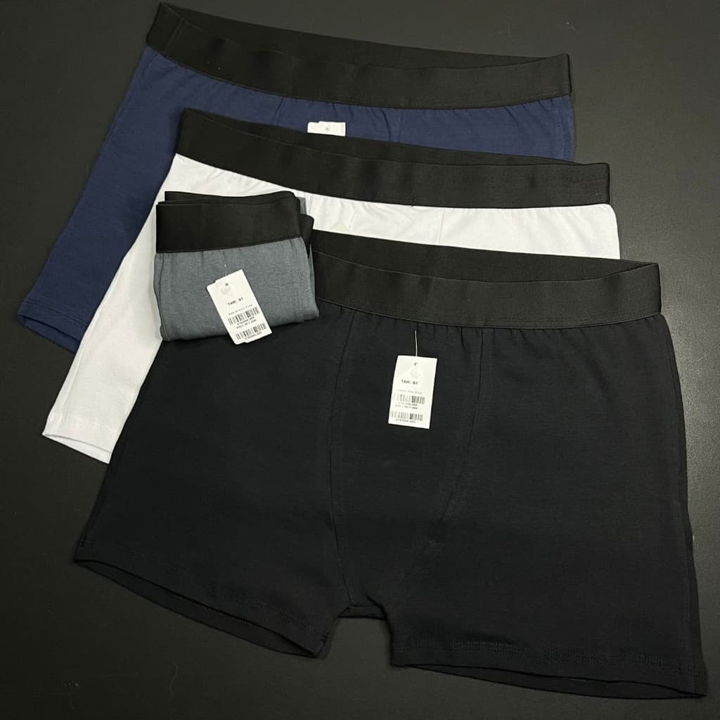 Kit 5 Cuecas Boxer Masculina Algodão Anti-Cofrinho Confortável