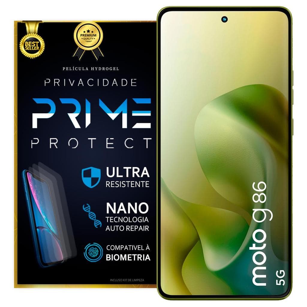 Película Hidrogel Frontal Moto G86 5G Fosca Privacidade