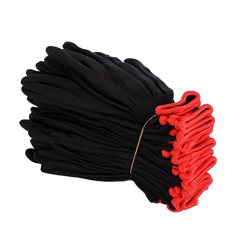 Kame 6 Pares De Luvas De Trabalho De Jardim De Nylon Respiráveis Sem Revestimento PU E Silicone Não À Prova D'água Duráv