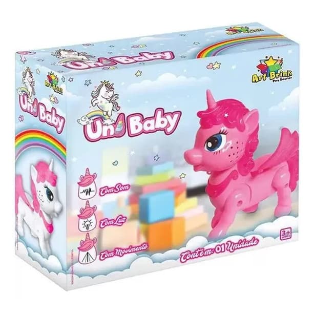Unicórnio Interativo com Luzes, Sons e Movimento – Brinquedo Educativo Divertido
