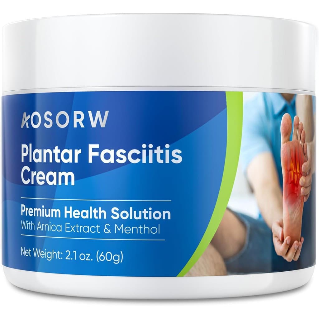 Creme para Alívio da Fascite Plantar - Fórmula Herbal Natural para Desconforto nos Pés, Esporão do Calcanhar, Tornozelo,