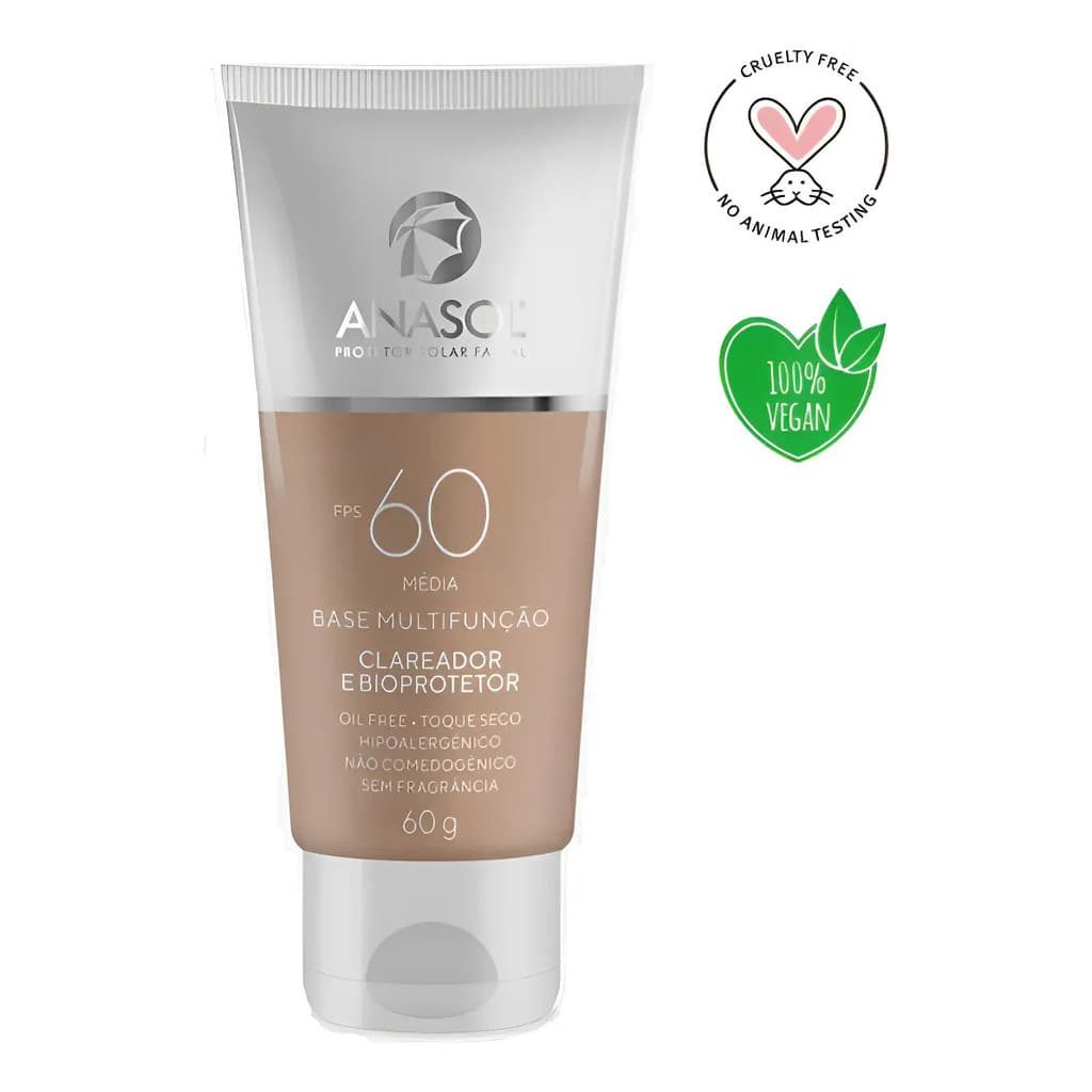 Base Multifunção Clareadora Cor Média Fps 60 Anasol
