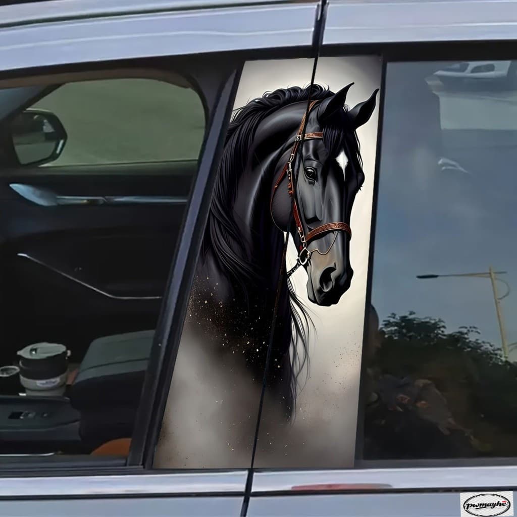 Adesivo de coluna central pwm, muito vendido, para carro, faixa decorativa dominante, à prova d'água, para janela, resis
