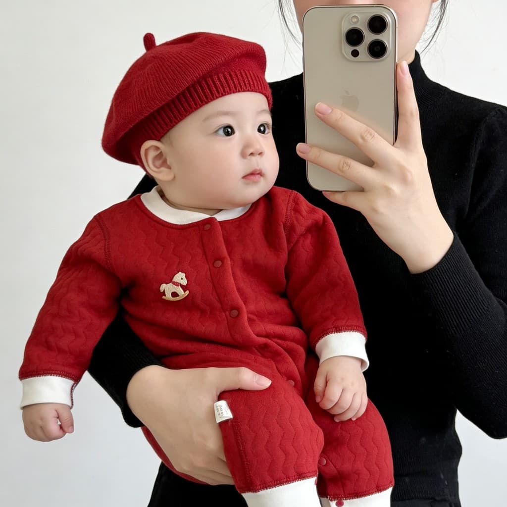 Bebê recém-nascido acolchoado macacão de algodão puro classe a primavera outono estilo passeio mês inteiro cem dias roup
