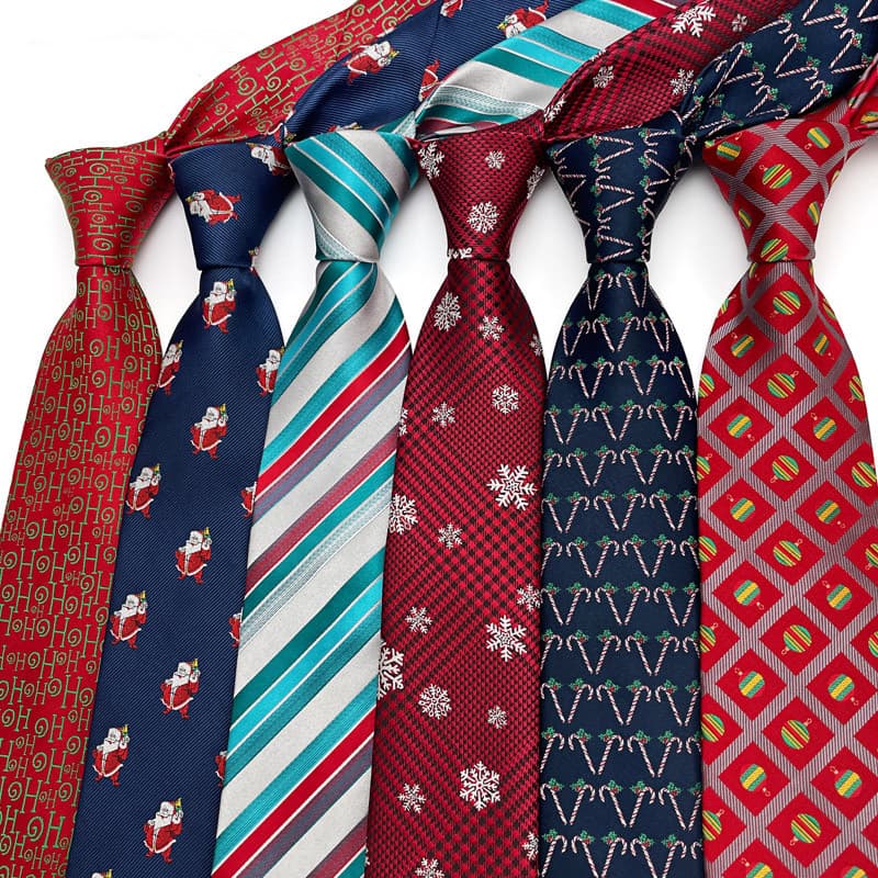 Gravata masculina série de natal padrão versão coreana gravata estreita 6CM boneco de neve alce Design Original gravata
