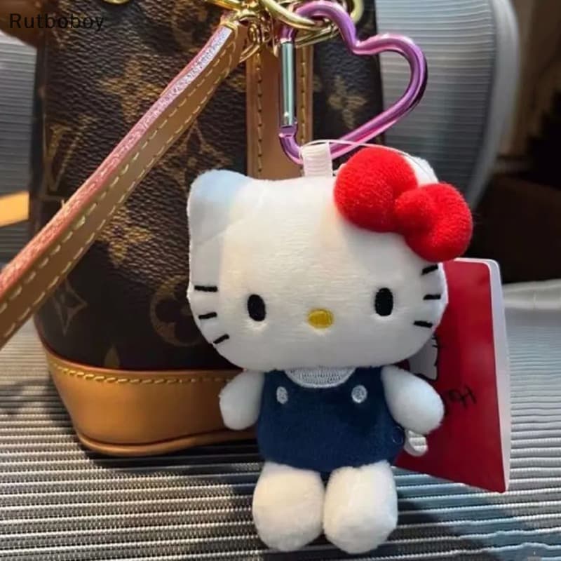 [Rut] 10CM Chaveiro De Pelúcia Cartoon Coração Fivela Pingente Fofo Bolsa Mochila Ornamento Presente Charme COD