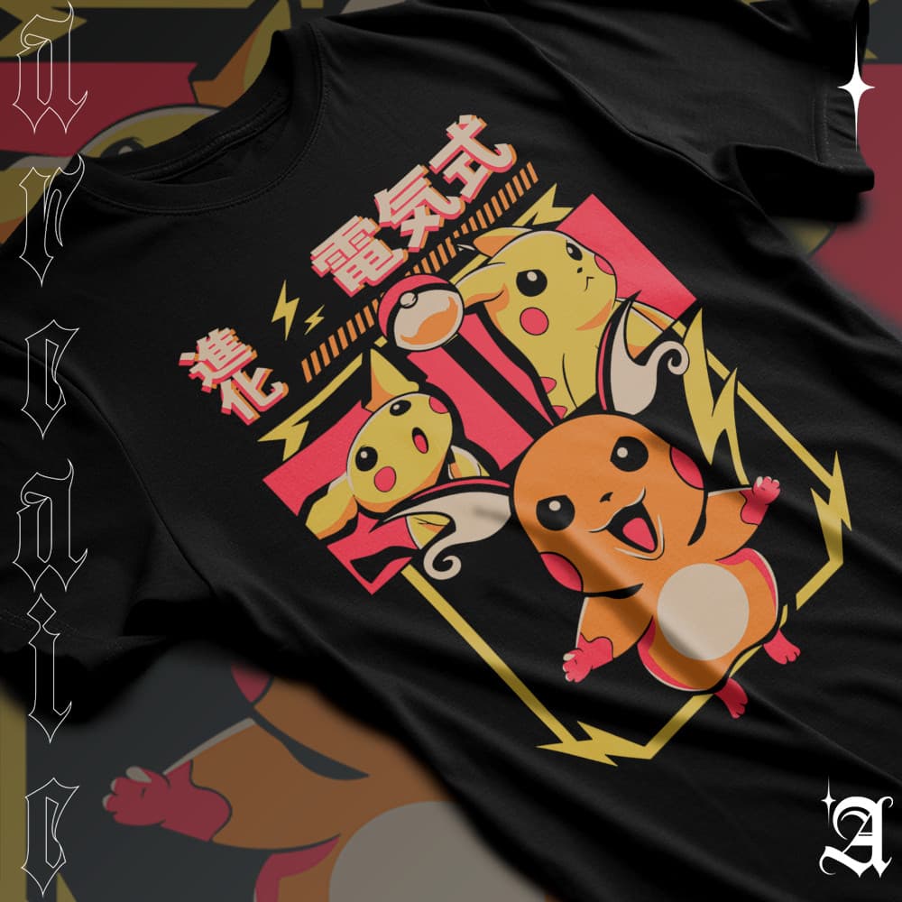 Camiseta Basica Algodao Série Pokémon Criaturas Ficcionais Escolha A Sua Pikachu Charmander Bulbasaur Squirtle