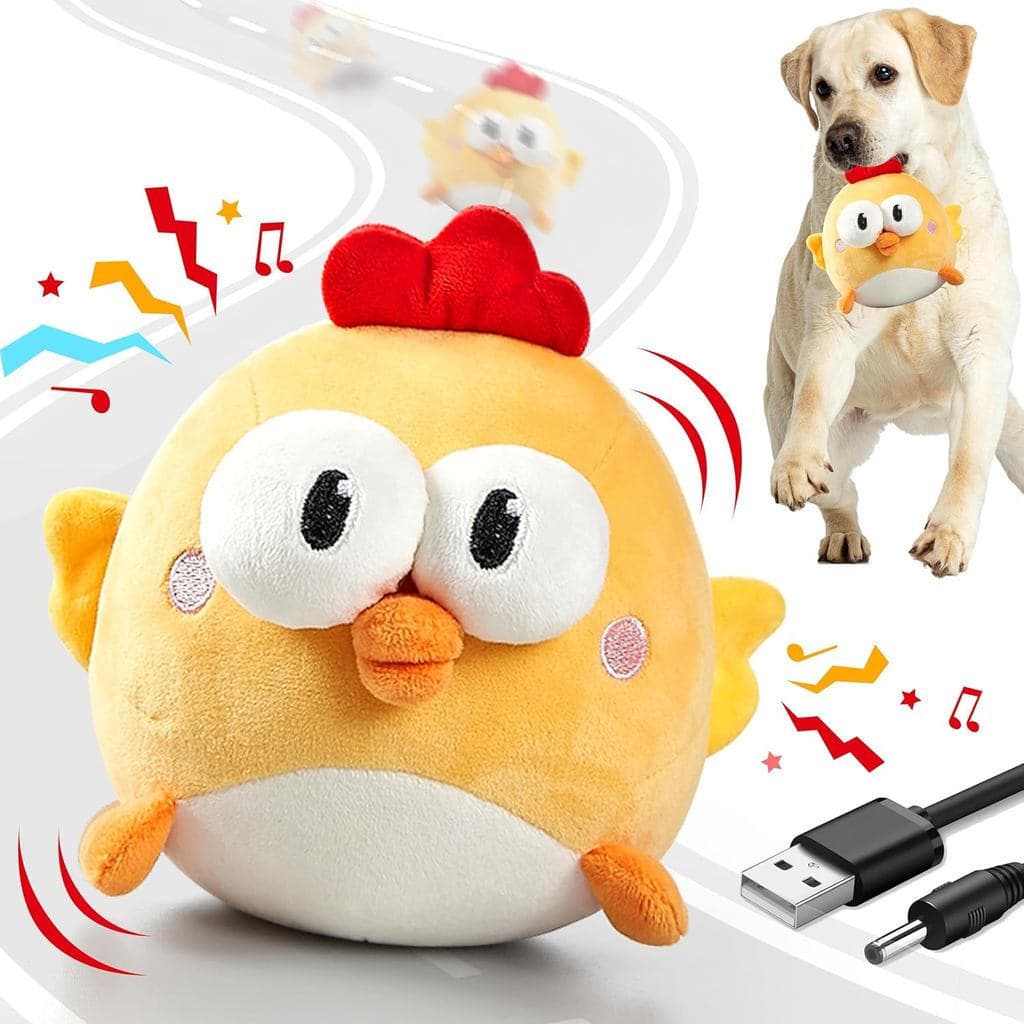 GUKCOInteractiveToys, Brinquedo de Bola com Som e Movimento, com Modos de Salto e Música, Brinquedos de Pelúcia Recarreg