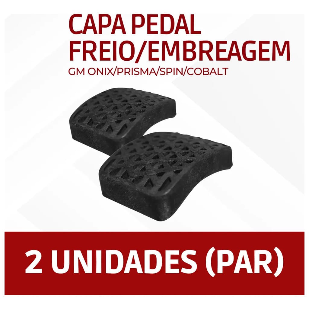 Par Capa Pedal Freio Embreagem Gm Onix Prisma Spin Cobalt