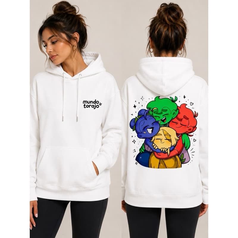 moletom mundo torajo blusa de frio capuz com bolso Excelente