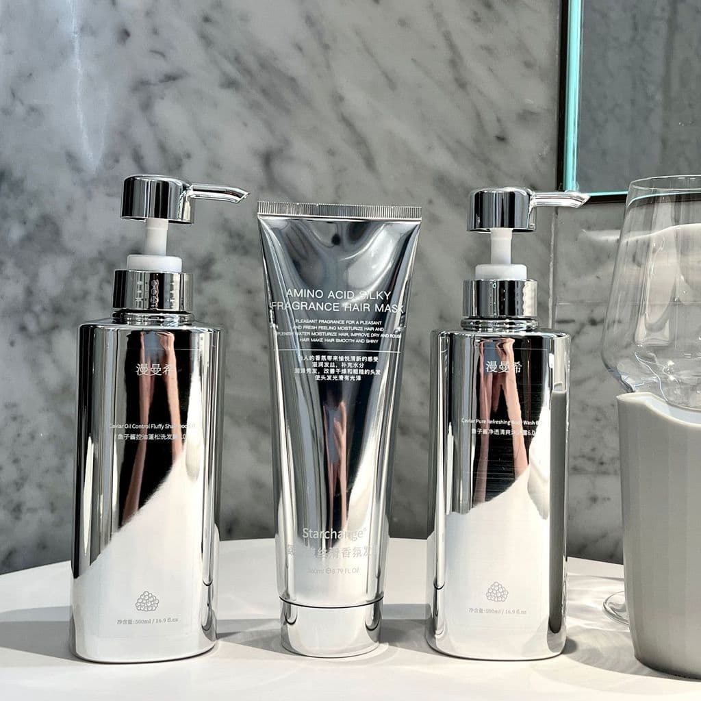 Caviar reparação máscara de cabelo controle de óleo shampoo fofo macio Anti-caspa shampoo fragrância de longa duração la