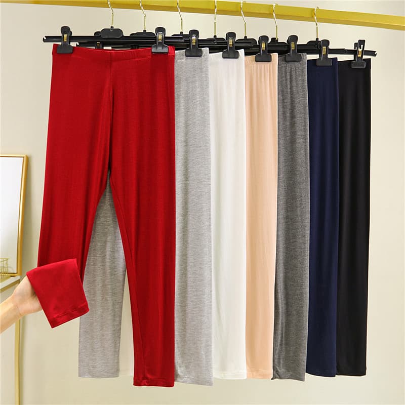 Leggings modais femininas primavera outono All-Match leggings de cintura alta estiramento tamanho grande roupa interior
