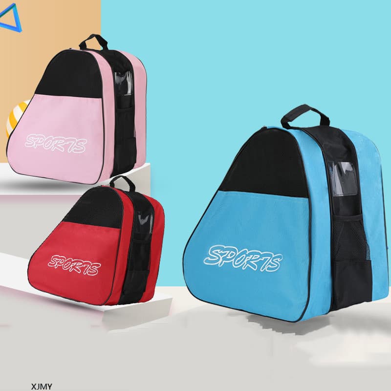 XJM-Roller Skate Bag Mochila De Armazenamento Patins De Roda De Ombro Em Linha Crianças Adultos Mulheres